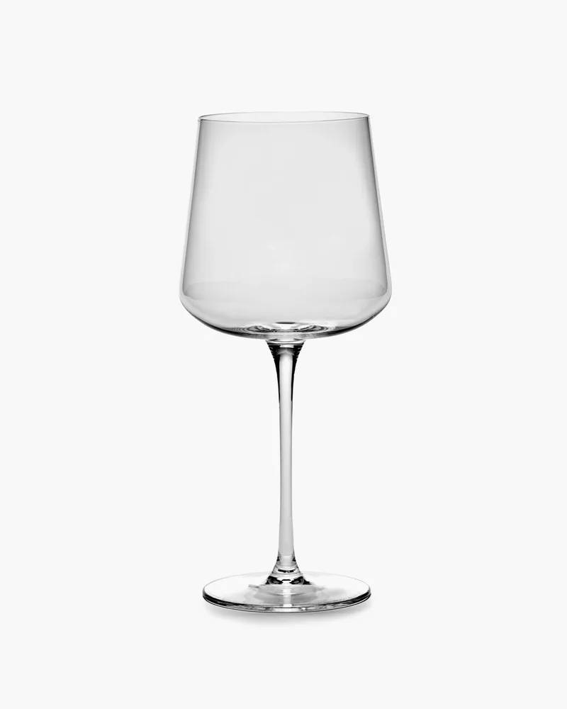 Ann Van Hoey Nido rode wijnglas H23cm 60cl (set van 4) by Serax in Transparant – product photo