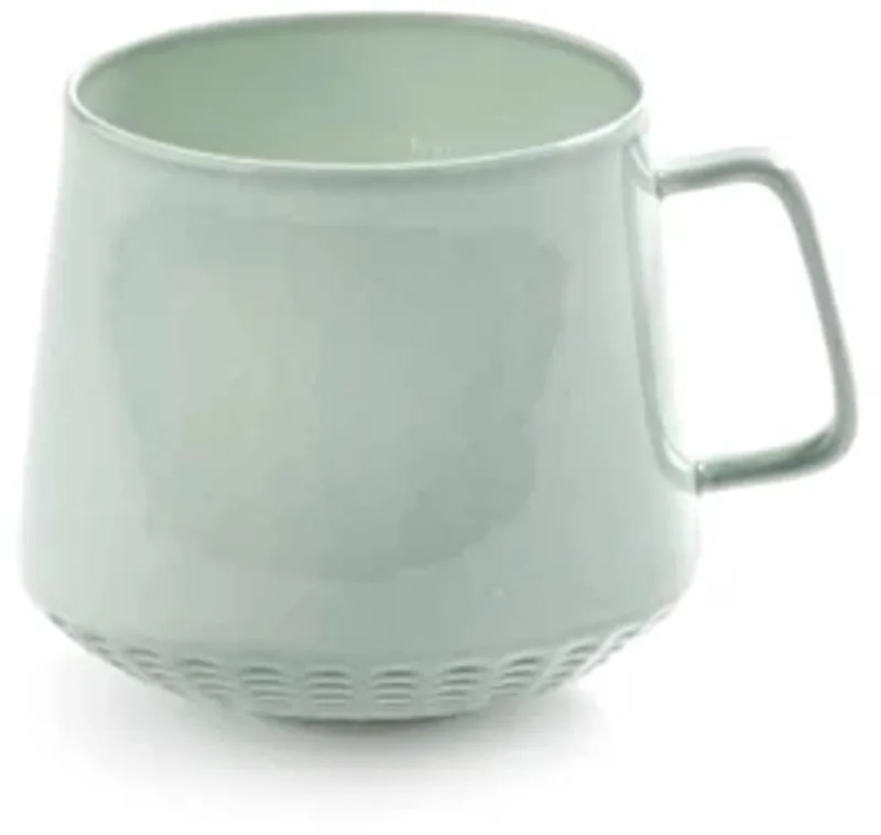 Ann Van Hoey Nido thee kop H8cm bone china by Serax in Groen – product photo
