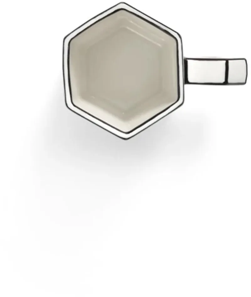 Annebet Philips Carte Blanche dubbele espresso kop H7.7cm / zwart by Serax in Wit – product photo