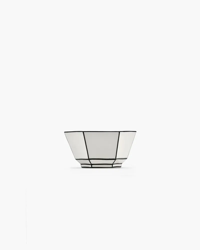 Annebet Philips - Kom / Yoghurt schaaltje D14cm Wit/Zwart Carte Blanche (Set van 2) by Serax in Wit / Zwart – product photo