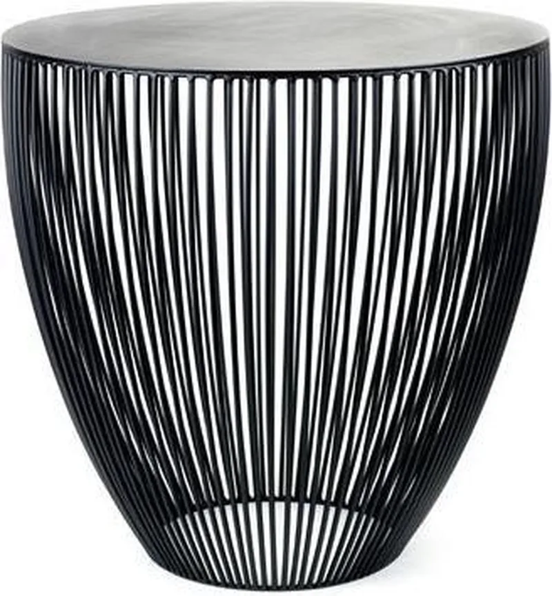 Antonino Sciortino Metal sculptures - Bijzettafel L - 50 Ø by Serax in Zwart – product photo