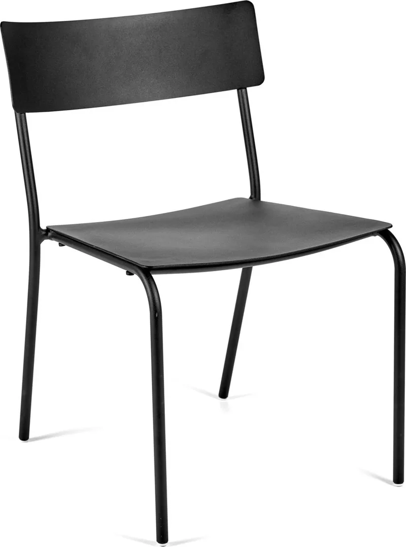 August Stapelbare Tuinstoel by Serax in Zwart – product photo