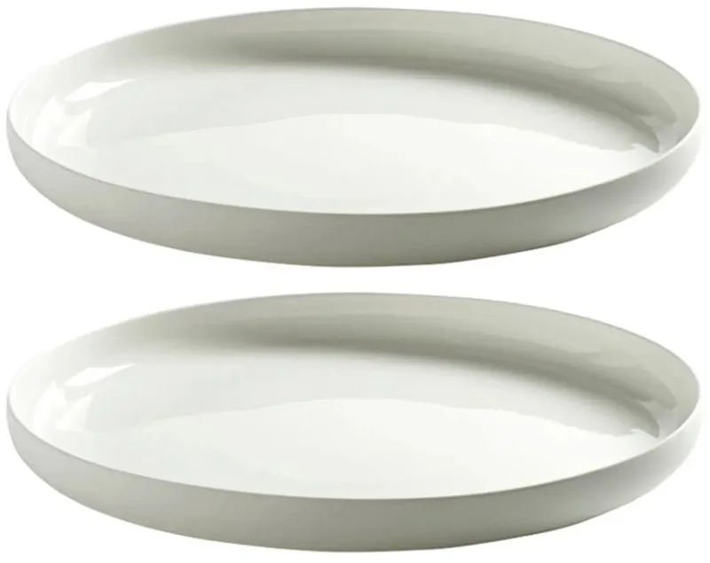 BASE Bord Hoog XL – Piet Boon | Ø 28 cm | Set van 2 by Serax in Wit – product photo
