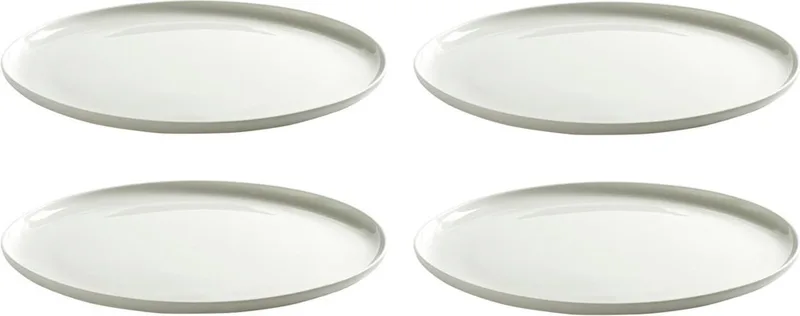 Base Laag Bord B9214706, 28cm - set van 4 - von Serax in Wit – Produktfoto