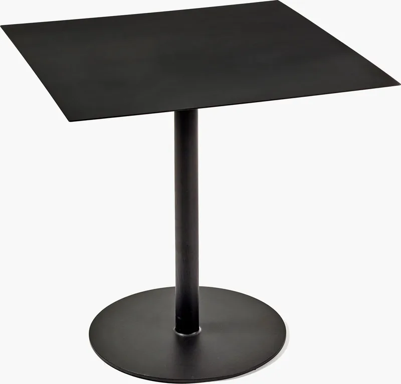 Bea Mombaers bistrotafel 02 vierkant in metaal 78x78x74cm von Serax in Zwart – Produktfoto