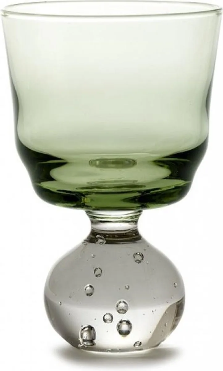 Bela Silva Eternal glas op voet S D6.3cm H9.5cm grijs by Serax in Groen – product photo