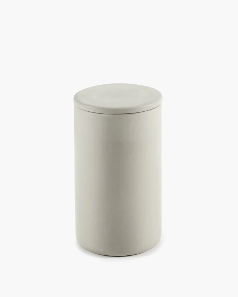 Bertrand Lejoly - Cose - Rond potje met deksel L - H 12,6cm - 7 Ø by Serax in Beige – product photo