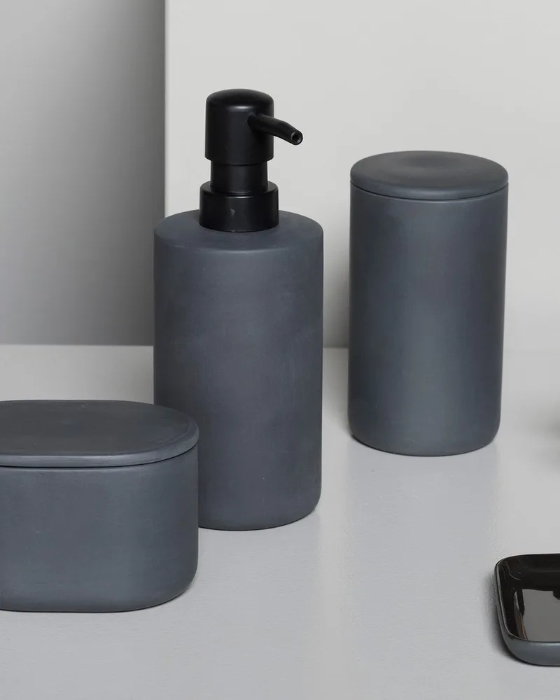 Bertrand Lejoly - Cose - Rond potje met deksel L - H 12,6cm - 7 Ø by Serax in Grijs – product photo