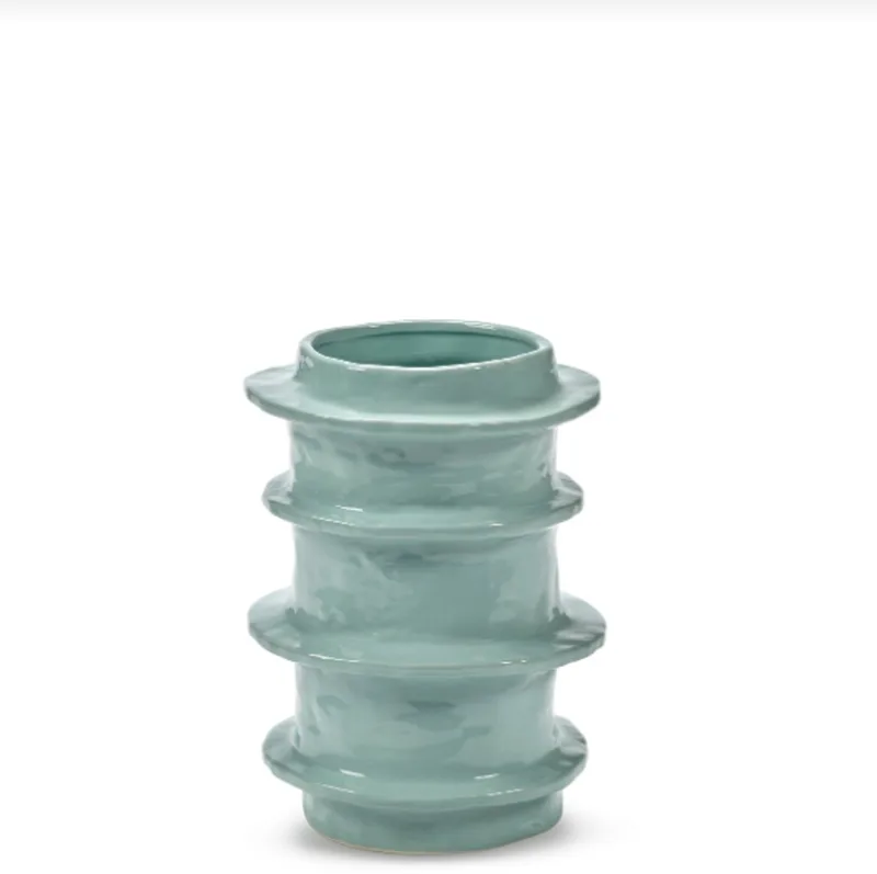 Bloempot - aardewerk - D20,5 x H29 cm van Serax in Blauw – productfoto