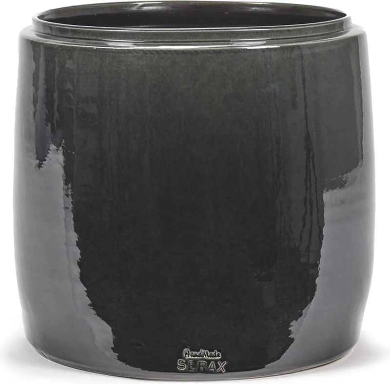 Bloempot Grijs-Donker D 22 cm H 22 cm van Serax in Grijs – productfoto