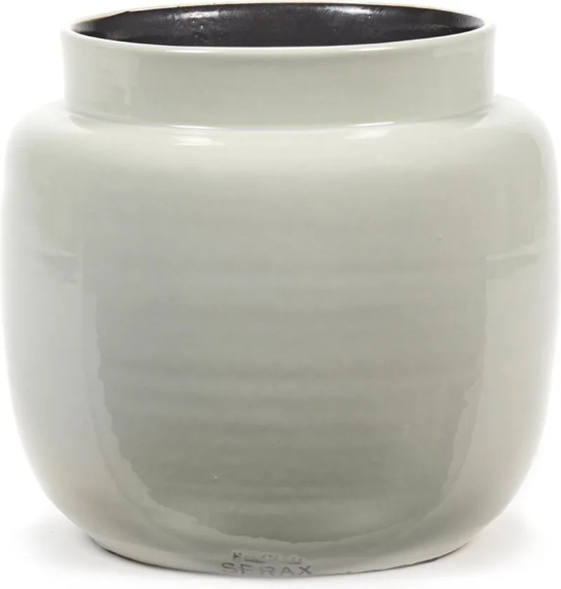 Bloempot Grijs-Licht D 21 cm H 19 cm van Serax in Grijs – productfoto