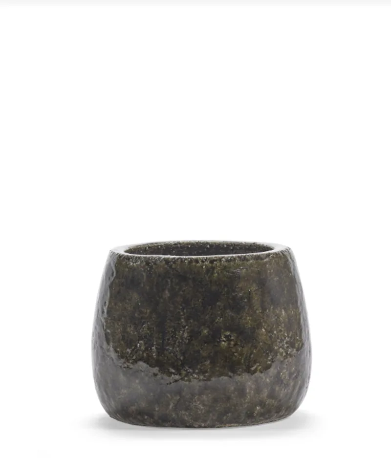 Bloempot Groen-Donker D 19,5 cm H 15 cm van Serax in Groen – productfoto