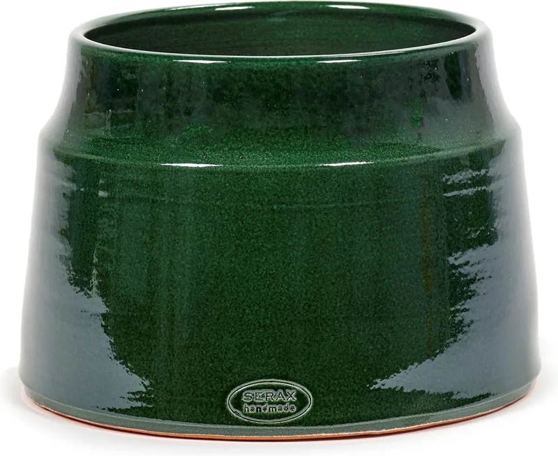 Bloempot Groen-Donker D 25 cm H 20 cm by Serax in Groen – product photo