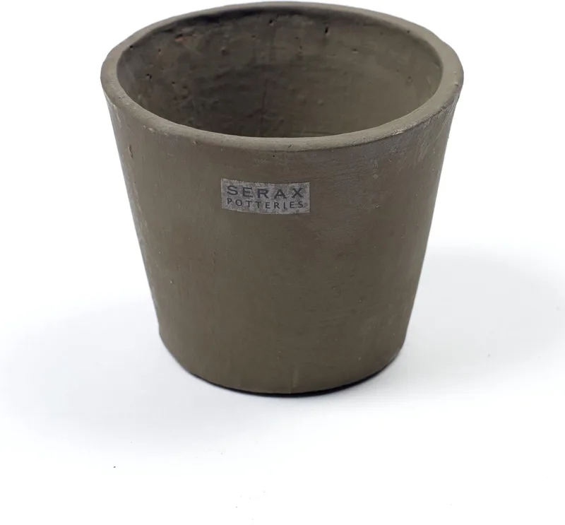 Bloempot - Groen - Mos Groen - Bruin groen - Handpainted - Per 3 stuks by Serax in Groen – product photo