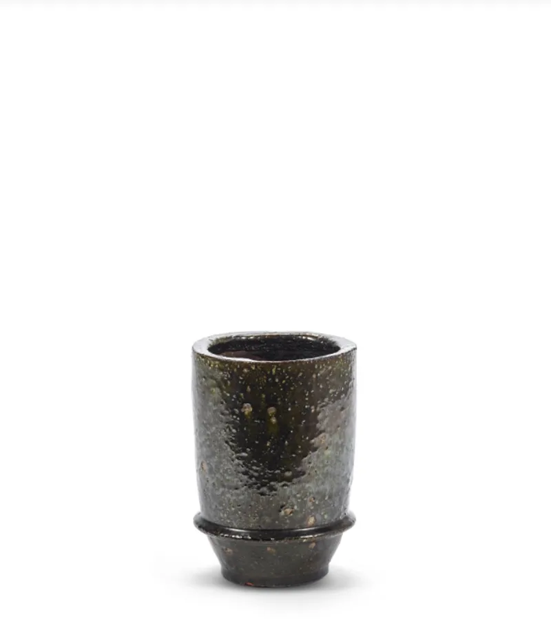 Bloempot-Plantenbak Dune Kelly Wearstler Groen-Donker D 18 cm H 26 cm by Serax in Groen – product photo