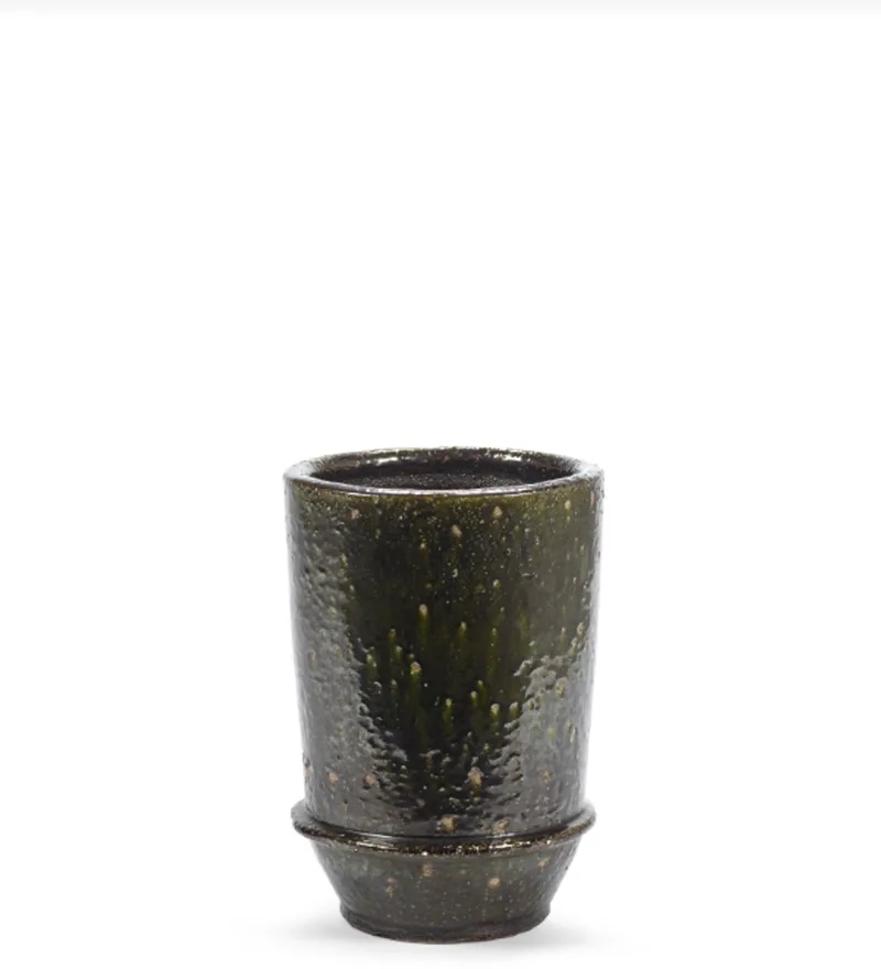 Bloempot-Plantenbak Dune Kelly Wearstler Groen-Donker D 26 cm H 38 cm by Serax in Groen – product photo