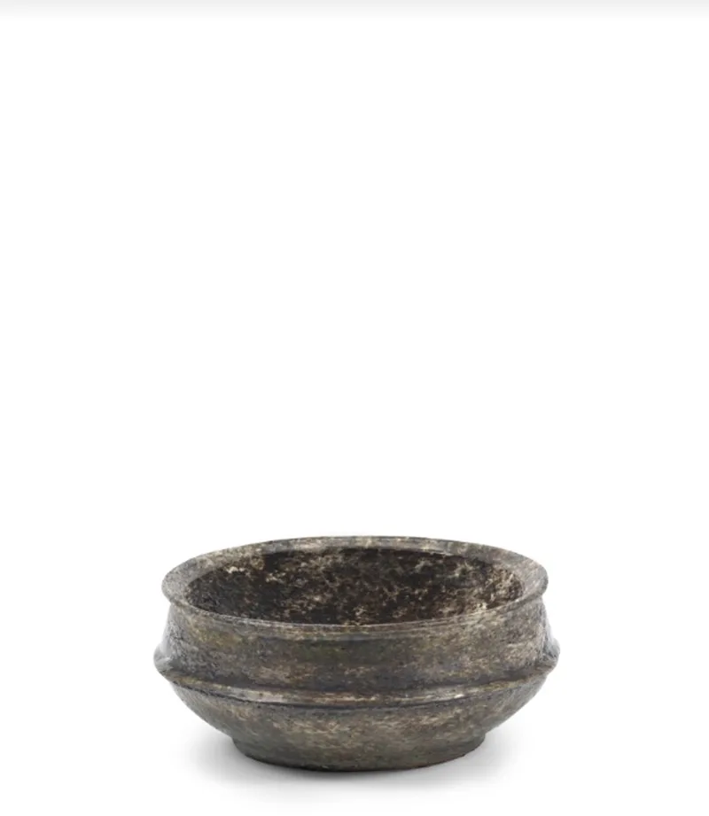 Bloempot-Plantenschaal Dune Kelly Wearstler Bruin-Donker D 31 cm H 14.5 cm by Serax in Bruin – product photo