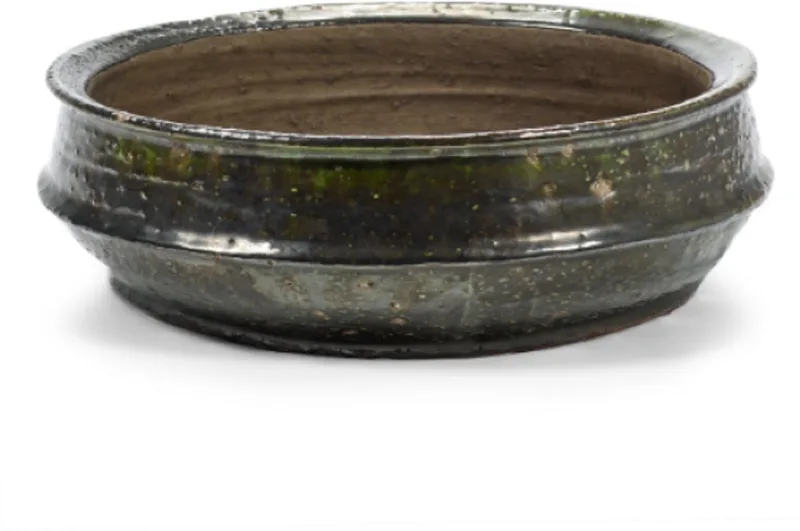 Bloempot-Plantenschaal Dune Kelly Wearstler Bruin-Donker D 49 cm H 15.3 cm van Serax in Bruin – productfoto