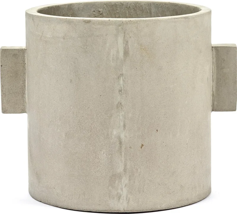 Bloempot Pot beton Rond Hoog 25cm Diameter 25cm von Serax in Naturel – Produktfoto