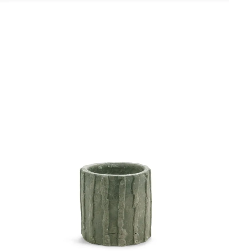 Bloempot Ribbel Groen-Donker D 20 cm H 20 cm van Serax in Groen – productfoto