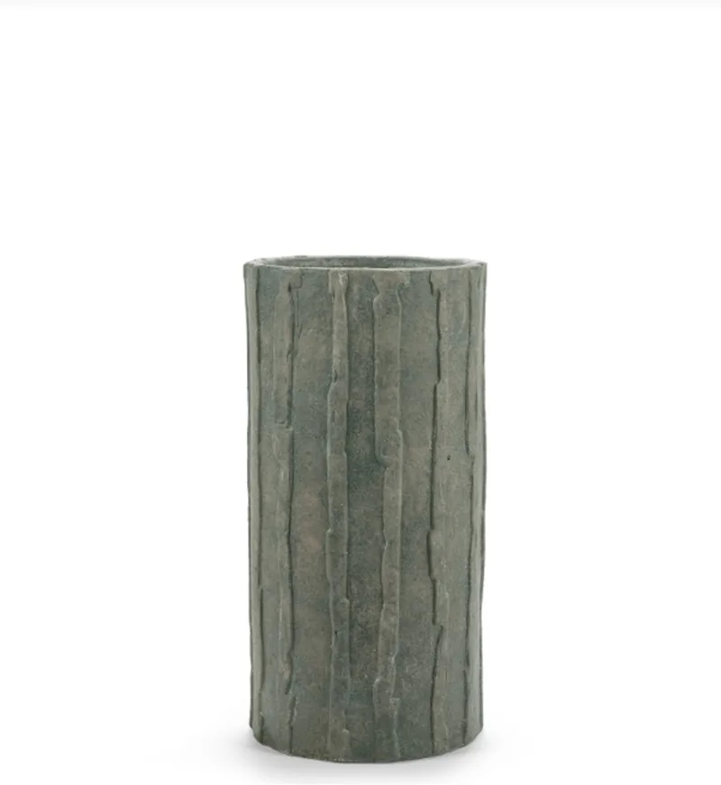 Bloempot Ribbel Groen-Donker D 30 cm H 60 cm by Serax in Groen – product photo