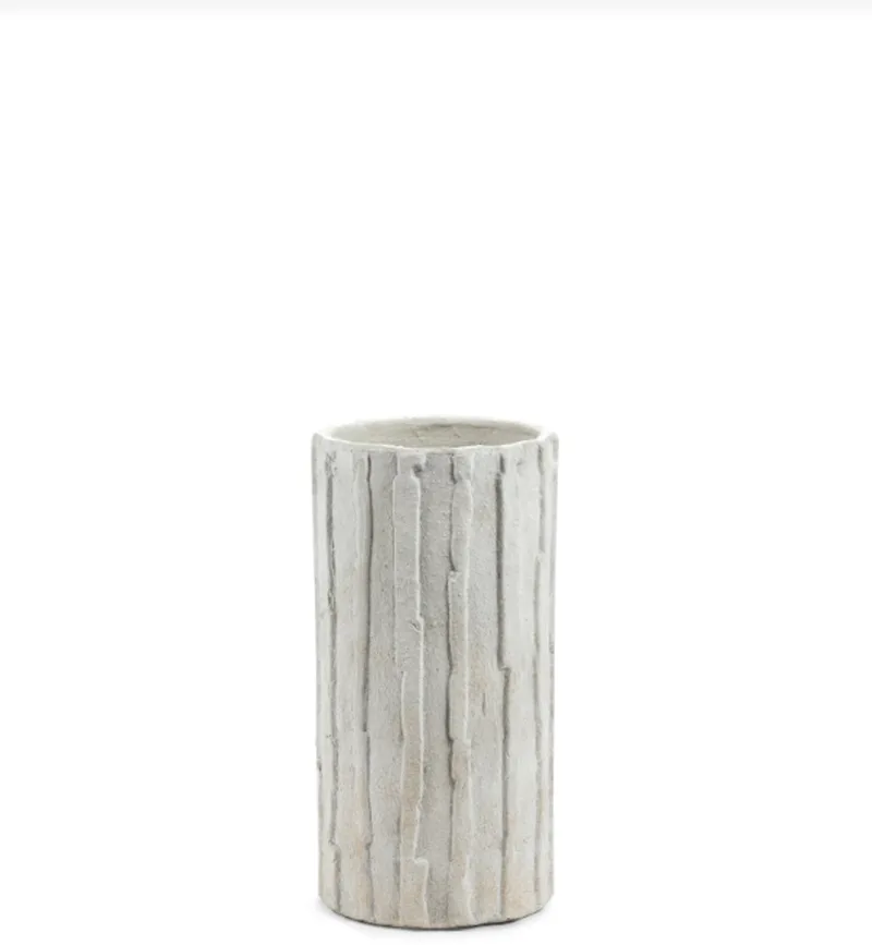 Bloempot Ribbel Wit-Off White D 20 cm H 40 cm by Serax in Wit – product photo