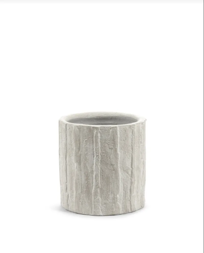 Bloempot Ribbel Wit-Off White D 30 cm H 30 cm van Serax in Wit – productfoto