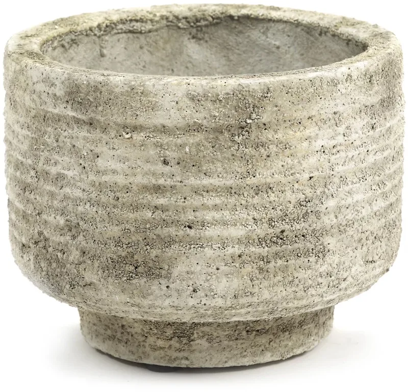Bloempot S Sand Beige L 15 W 15 H 11.5 CM by Serax in Beige / Sand – product photo