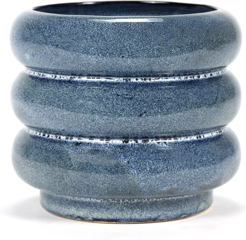 Bloempot-Sierpot D 14.5 cm H 12.5 cm von Serax in Blauw – Produktfoto