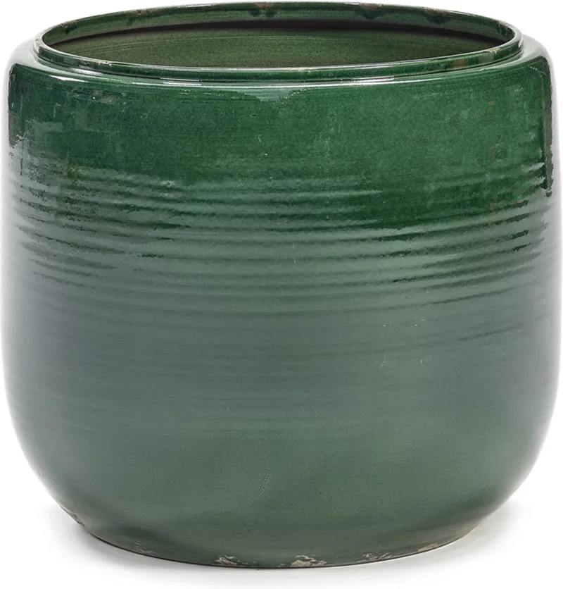 Bloempot-Sierpot D 37cm H 32cm by Serax in Groen – product photo