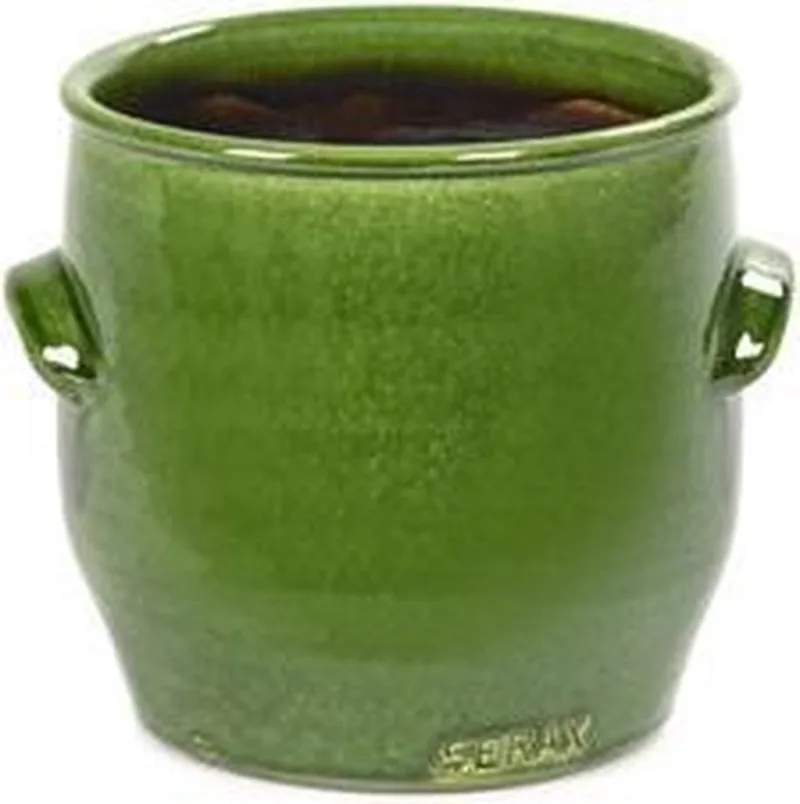 Bloempot Sierpot Handles D 16 cm H 16 cmcm de Serax en Groen – photo du produit