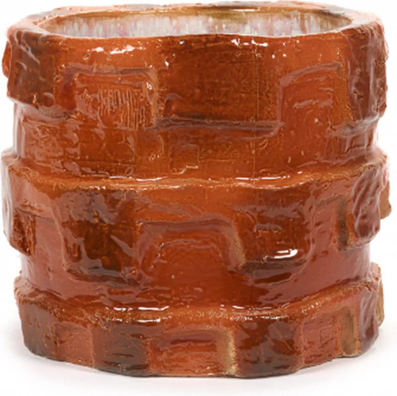 Bloempot-Sierpot Look At Me Bella Silva D 33 cm H 27,5 cm de Serax en Oranje – photo du produit