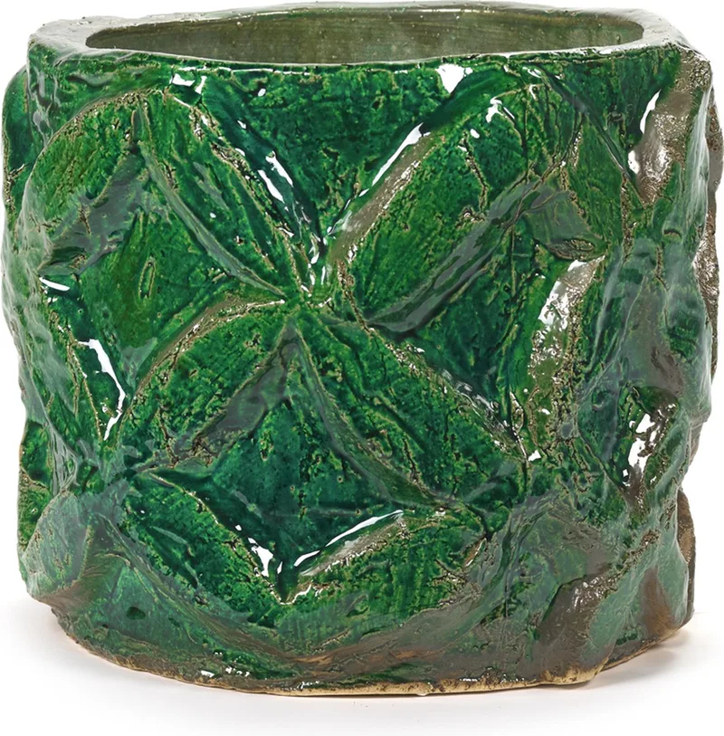 Bloempot-Sierpot Look At Me Bella Silva D 33 cm H 28 cm de Serax en Groen – photo du produit