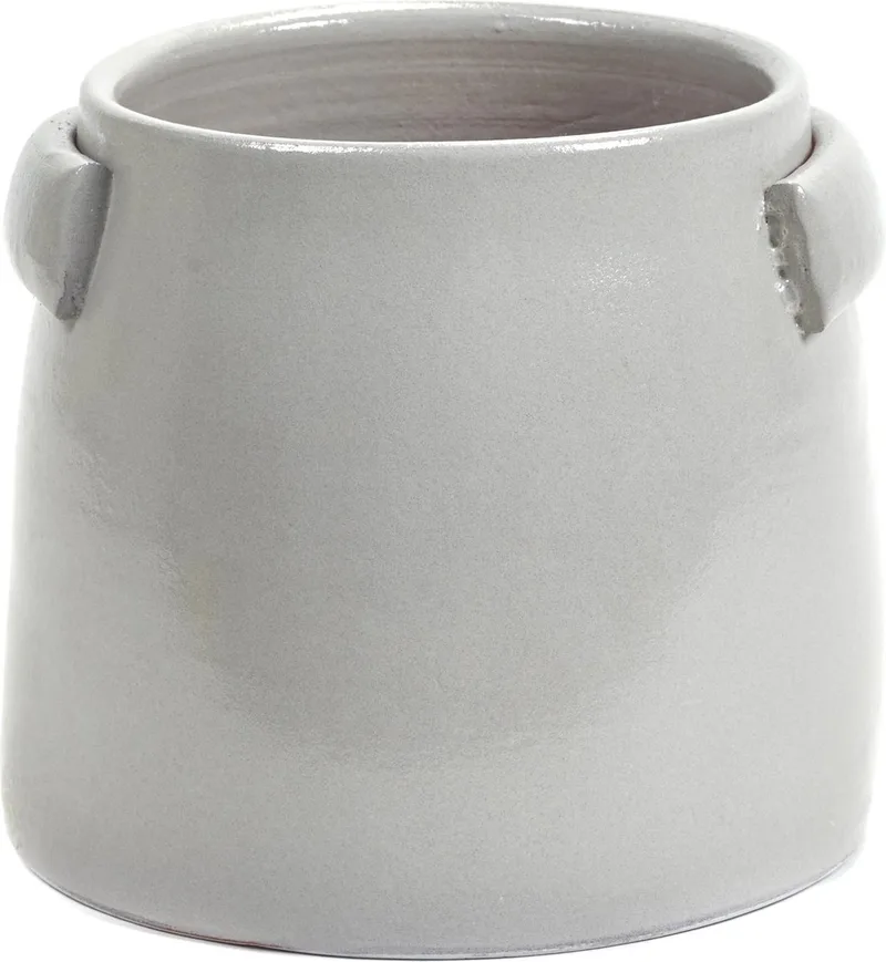 Bloempot - Sierpot - Tabor - S - Grey - Ø 22 ↨ 19 - opening Ø 15 cm by Serax in Grijs – product photo