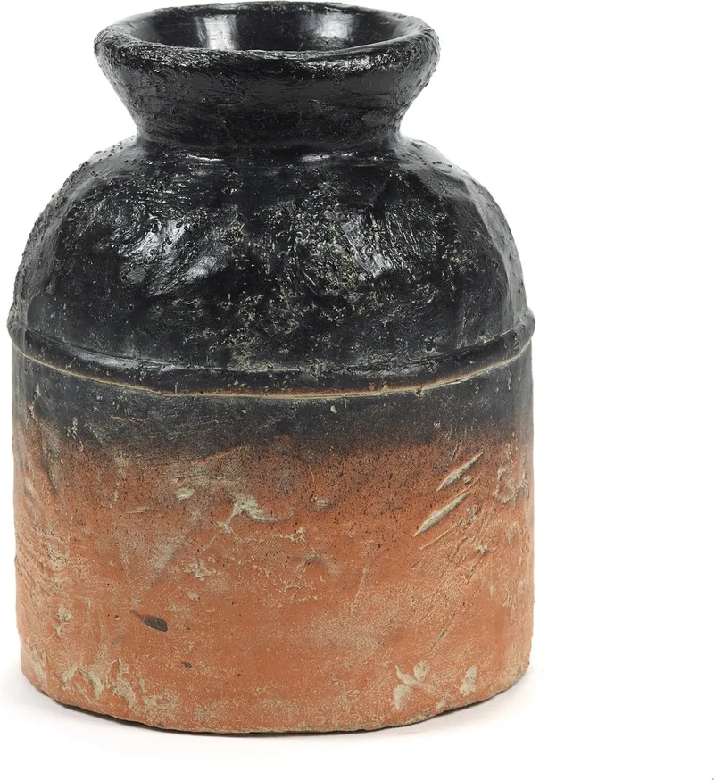 Bloempot Sierpot Terracotta-Zwart D 15 cm H 19 cm opening 5cm by Serax in Terracotta – product photo