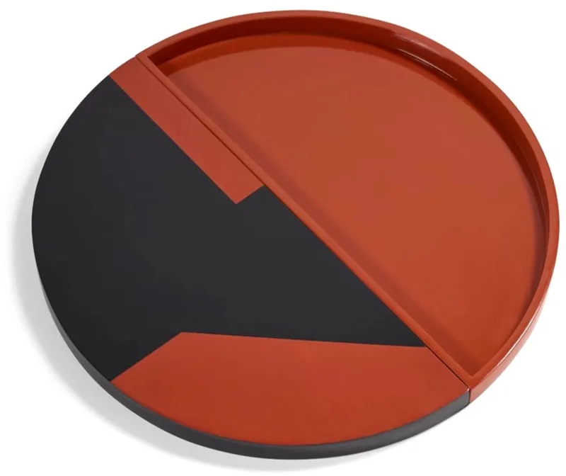 Bob Verhelst Endo plateau / object D60cm H3cm / rood van Serax in Zwart – productfoto