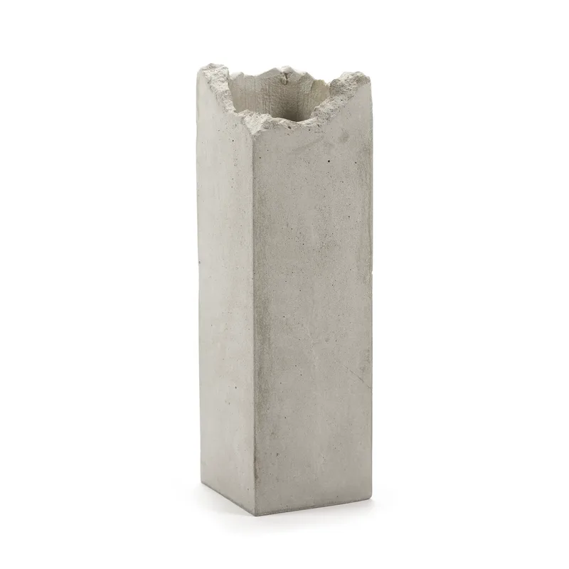 Broquaine Vase L 38cm Grey von Serax – Produktfoto
