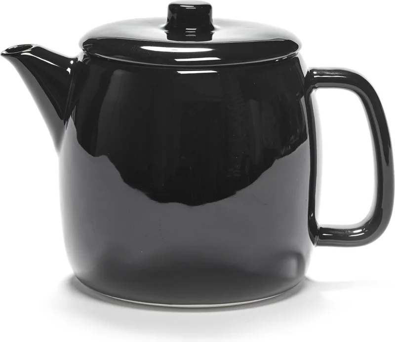 by Vincent Van Duysen theepot | met rvs theefilter|zwart glans | 900ml by Serax in Zwart – product photo