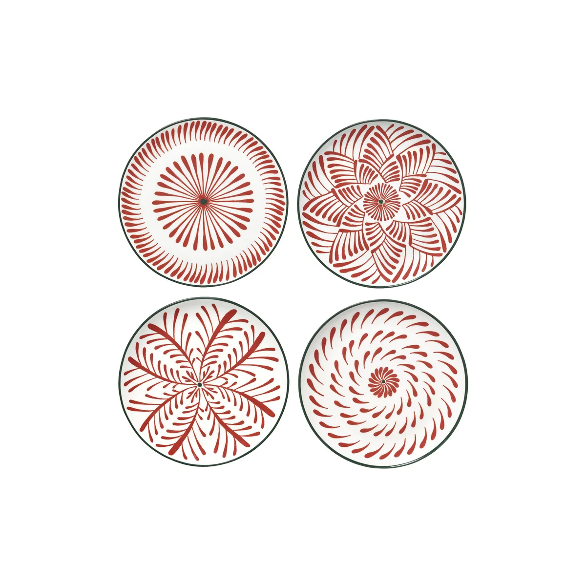 Dessertteller Bazaar - Rot - Sandstein - Designer WAWW La Table van Serax – productfoto