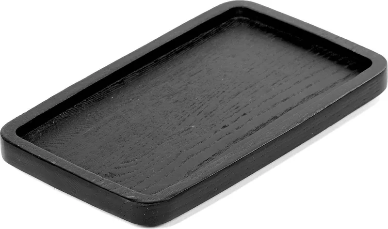 Dienblad S Hout Rechthoekig - 20 x 12 cm von Serax in Zwart – Produktfoto