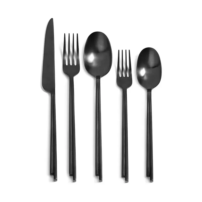 Dune Besteckset 5 Teile Geschenkbox Black by Serax – product photo