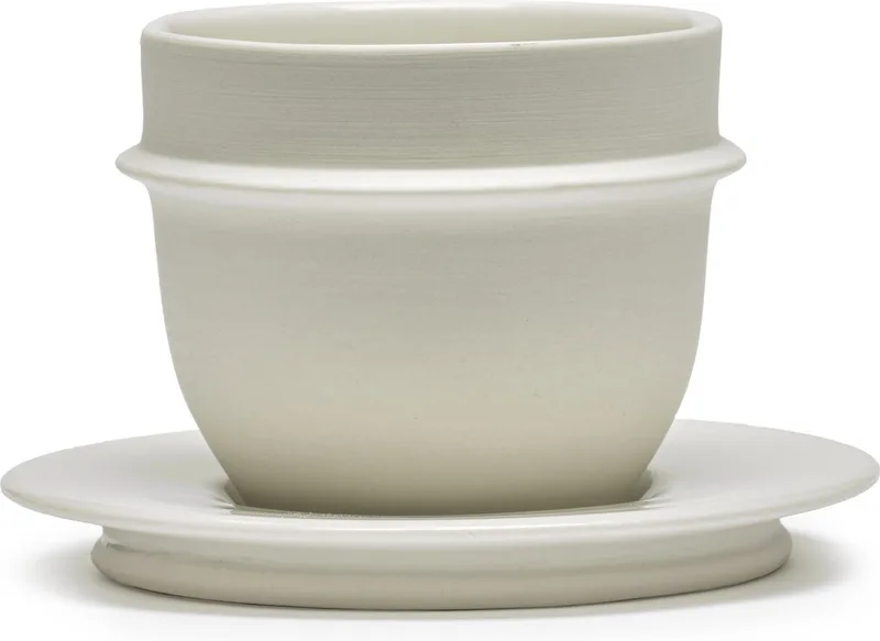 Dune By Kelly Wearstler Espressokop- en schotel - set van 2 by Serax in Wit – product photo