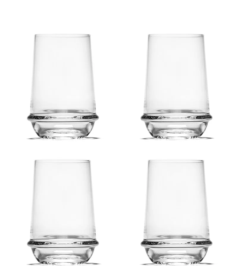 Dune Drink glazen by Kelly Wearstler, clear (Set van 4) van Serax in Doorzichtig – productfoto