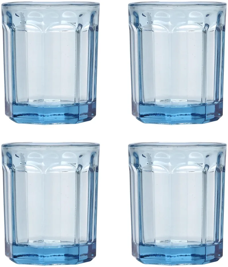 Fish & Fish By Paola Navone Glazen 22cl Set Van 4 Blue by Serax in Blauw – product photo