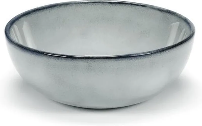 Geglazuurde blauwe kom M - Pure by Pascale Naessens de Serax en Geglazuurd blauw – photo du produit