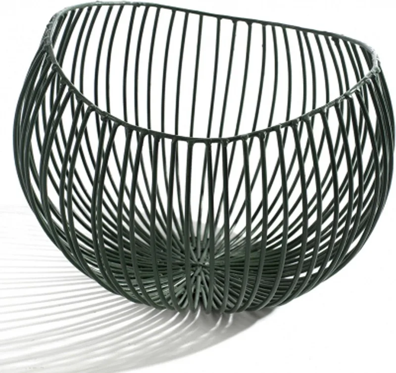Gio Diepe Schaal - 23x20 cm - Groen by Serax in Donkergroen – product photo