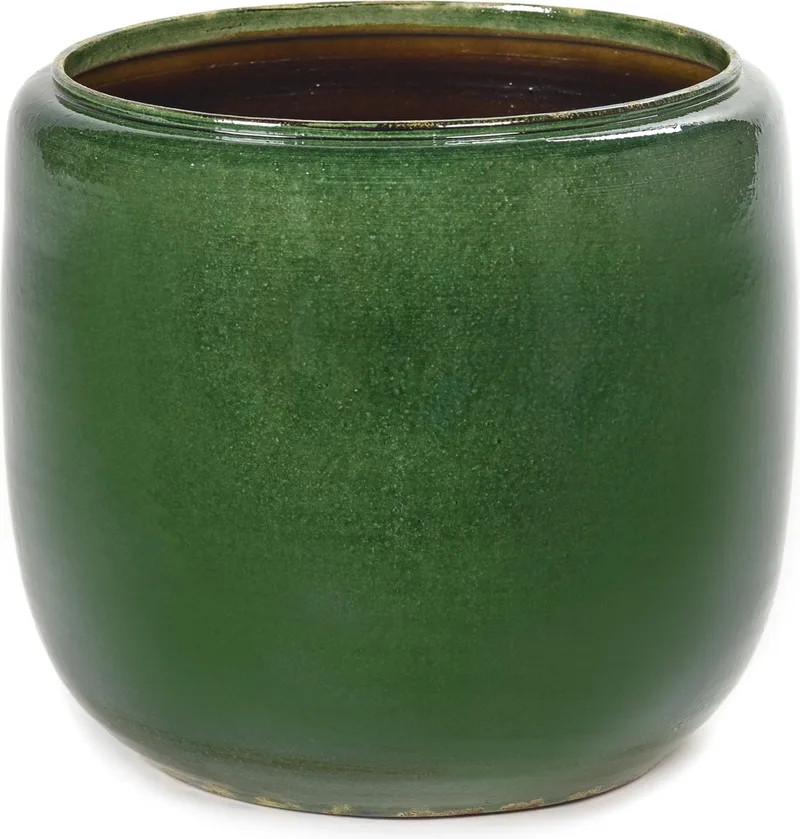 Glazed shades - Bloempot L - 25 Ø by Serax in Groen – product photo