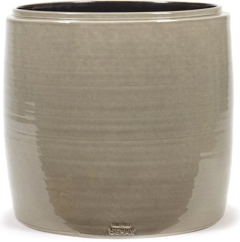 Glazed shades - Bloempot L - 38 Ø by Serax in Grijs – product photo