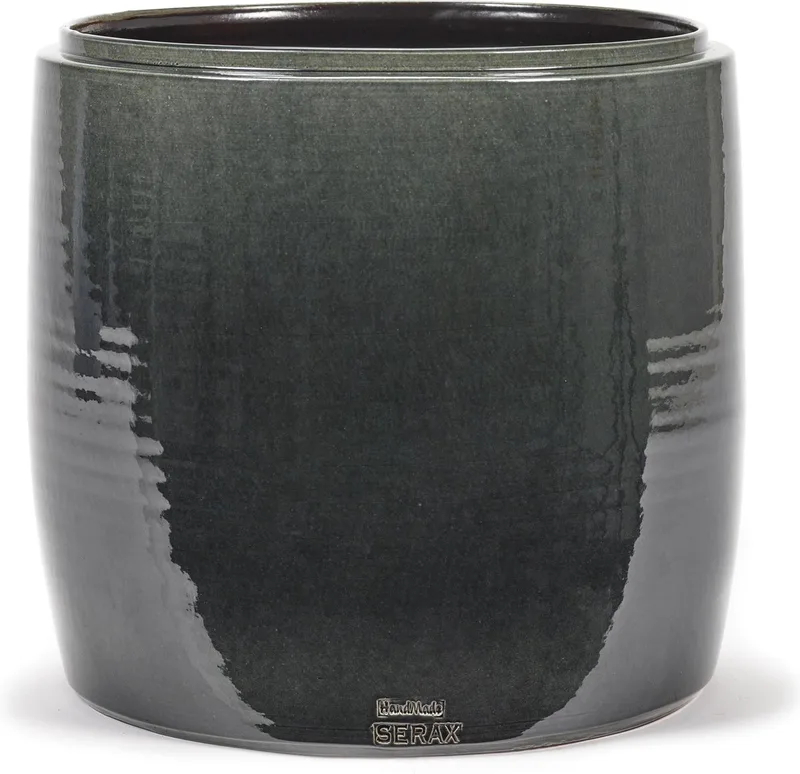 Glazed shades - Bloempot L - Donkergrijs - 38 Ø by Serax in Grijs – product photo
