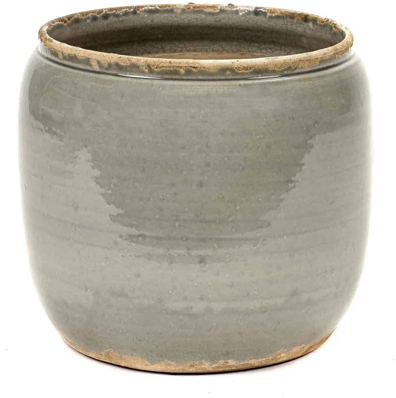 Glazed shades - Bloempot M - 21 Ø by Serax in Grijs – product photo